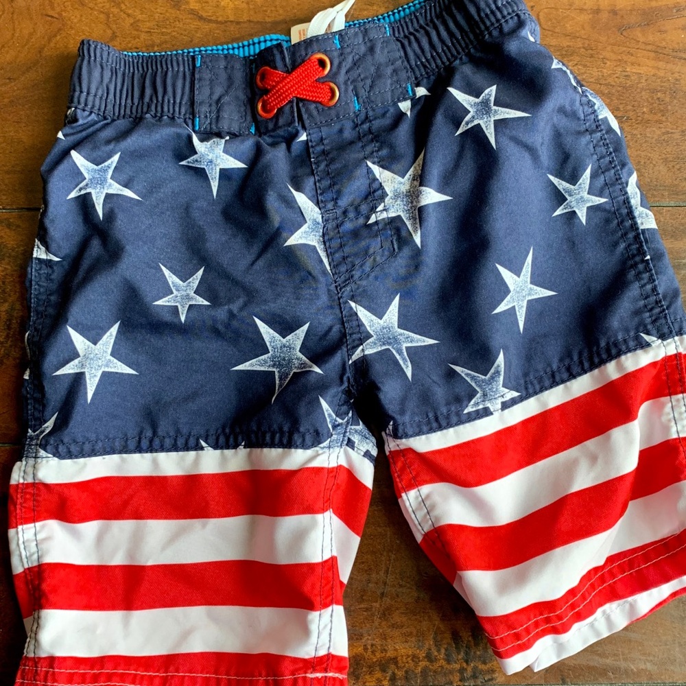 ❤️BOGO boys patriotic swim trunks